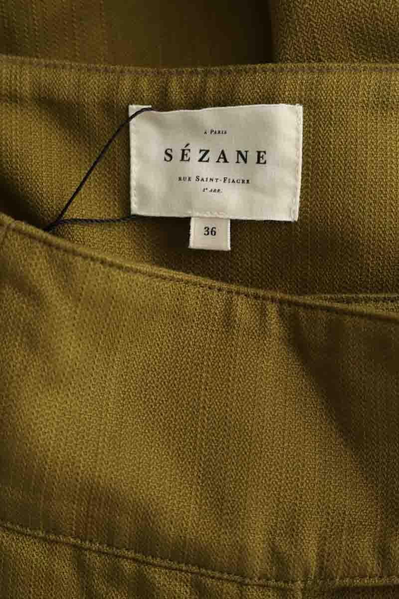 Slim-fit cotton cargo pants SEZANE - Seconde main Khaki