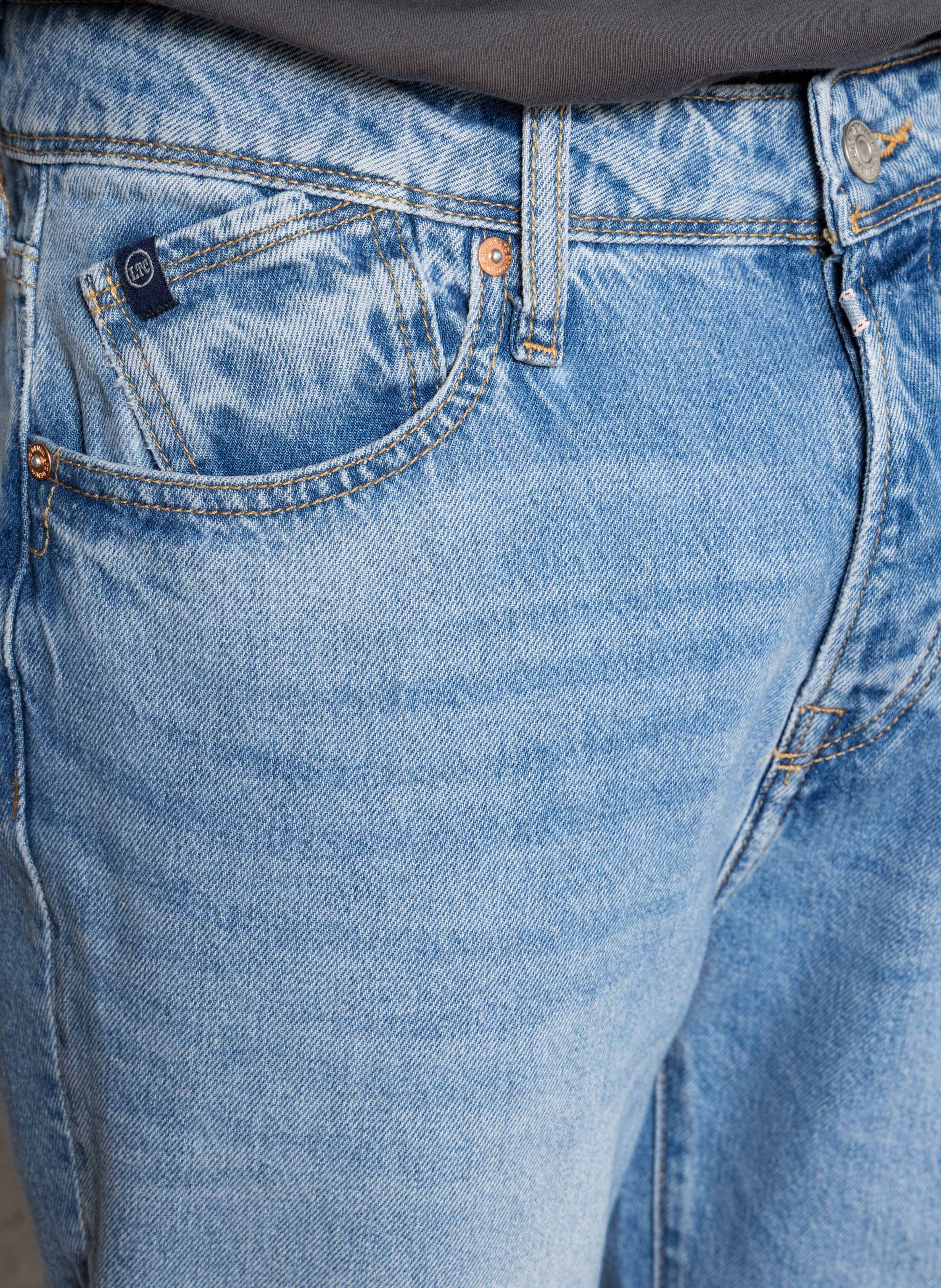 Cotton straight jeans LE TEMPS DES CERISES Blue
