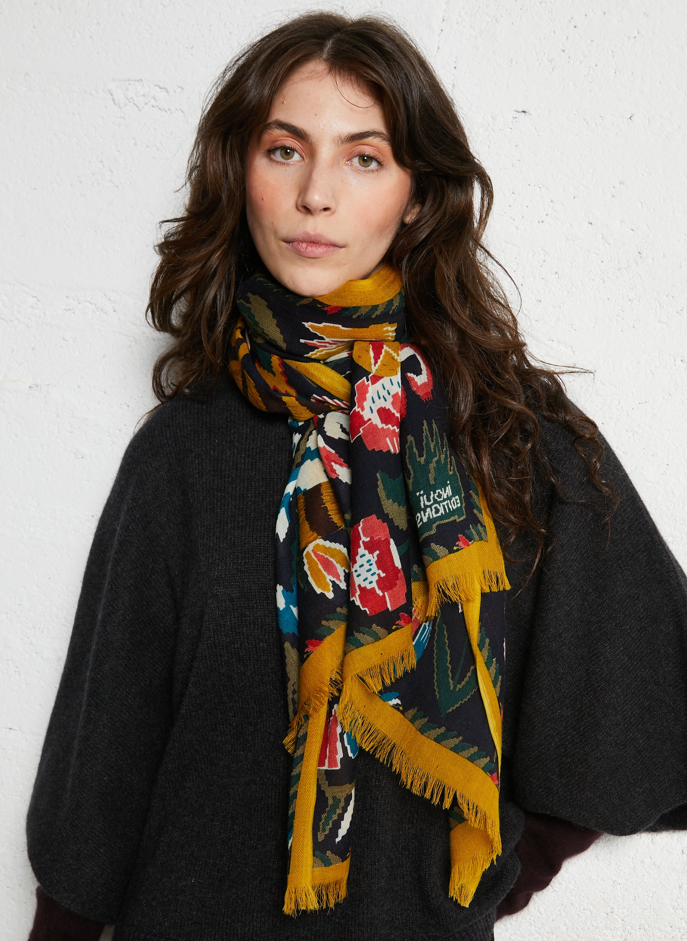 Floaty wool scarf INOUI EDITIONS
