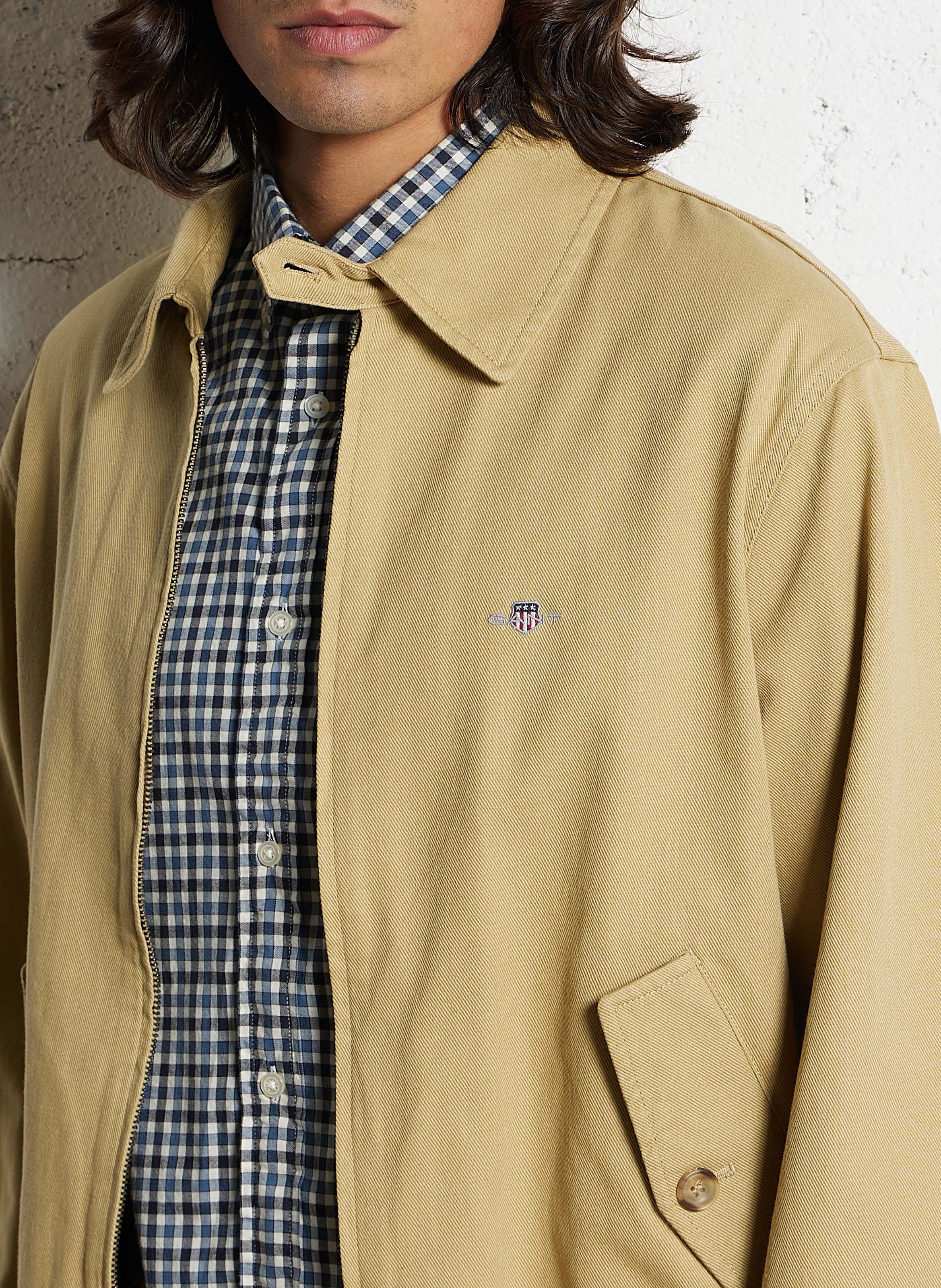 Veste col classique en coton GANT Beige