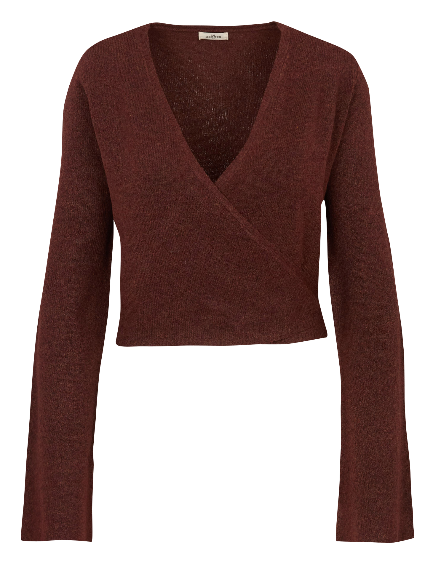 Strickjacke in Wickeloptik THE KORNER Rot