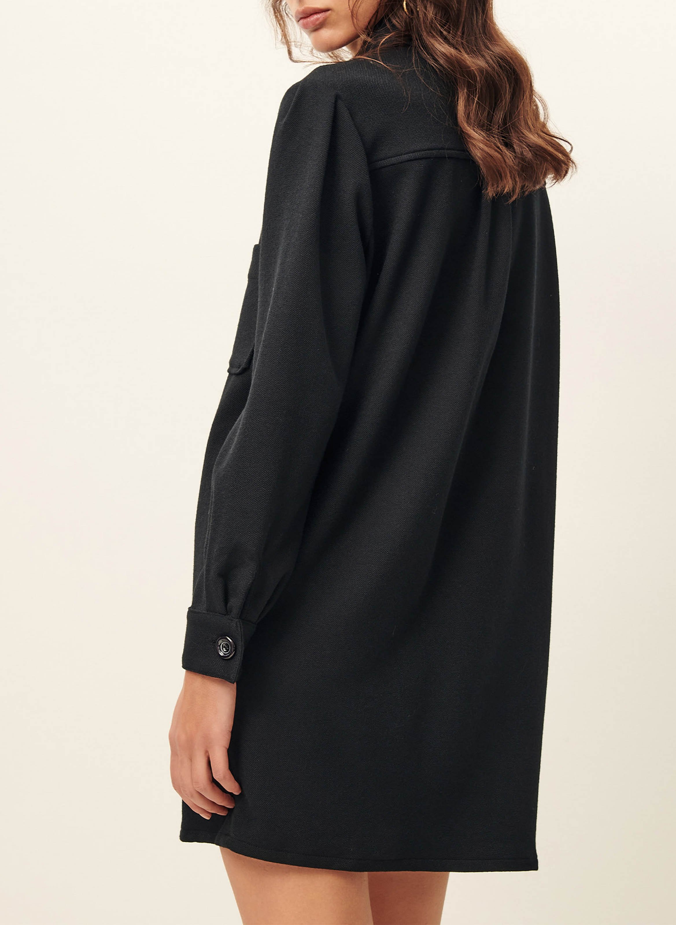 Robe courte col classique SESSUN Noir
