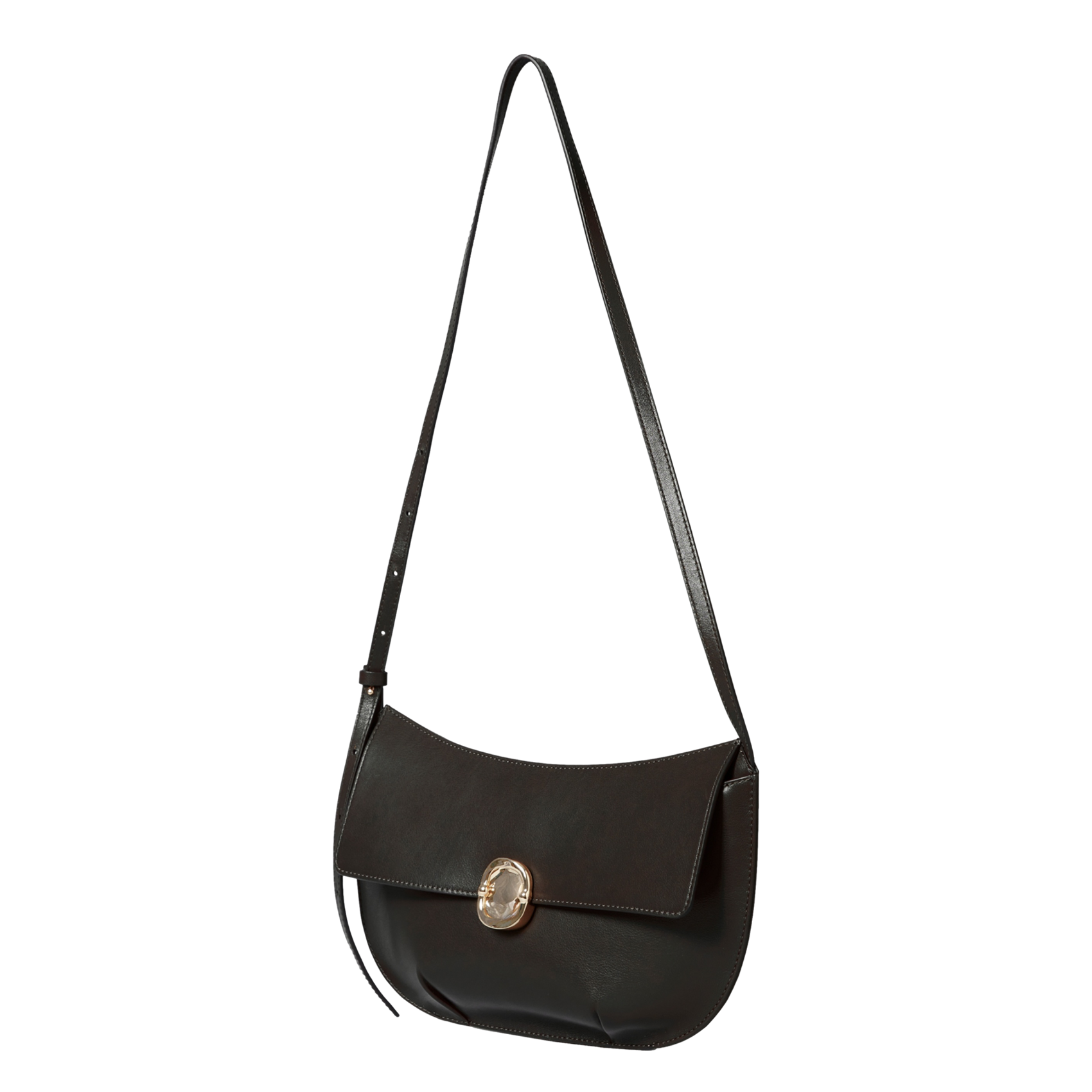 Sac bandoulière en cuir CLAUDIE PIERLOT Noir