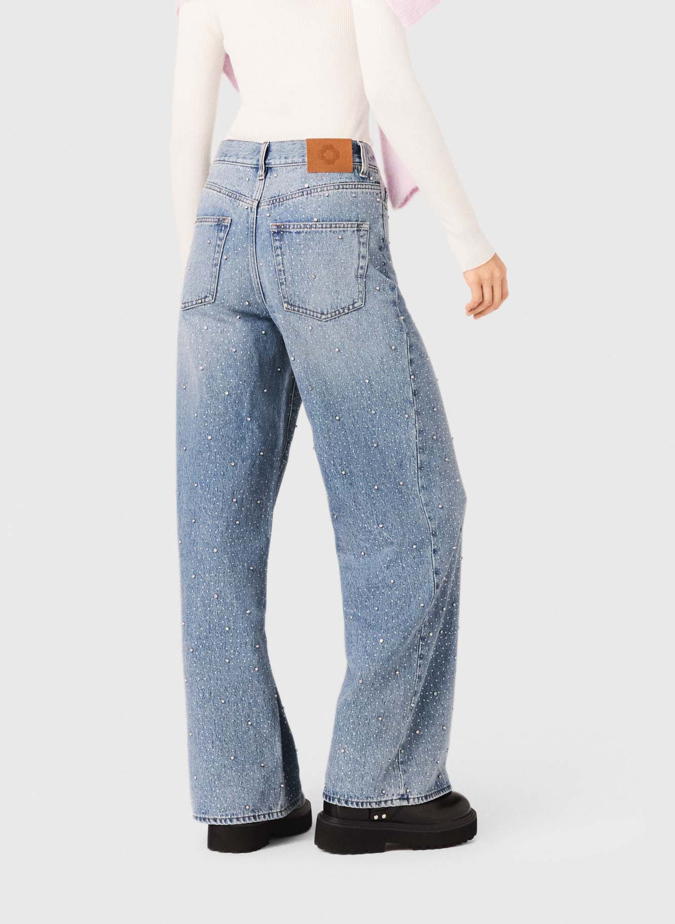 Grote katoenen jeans MAJE Blauw