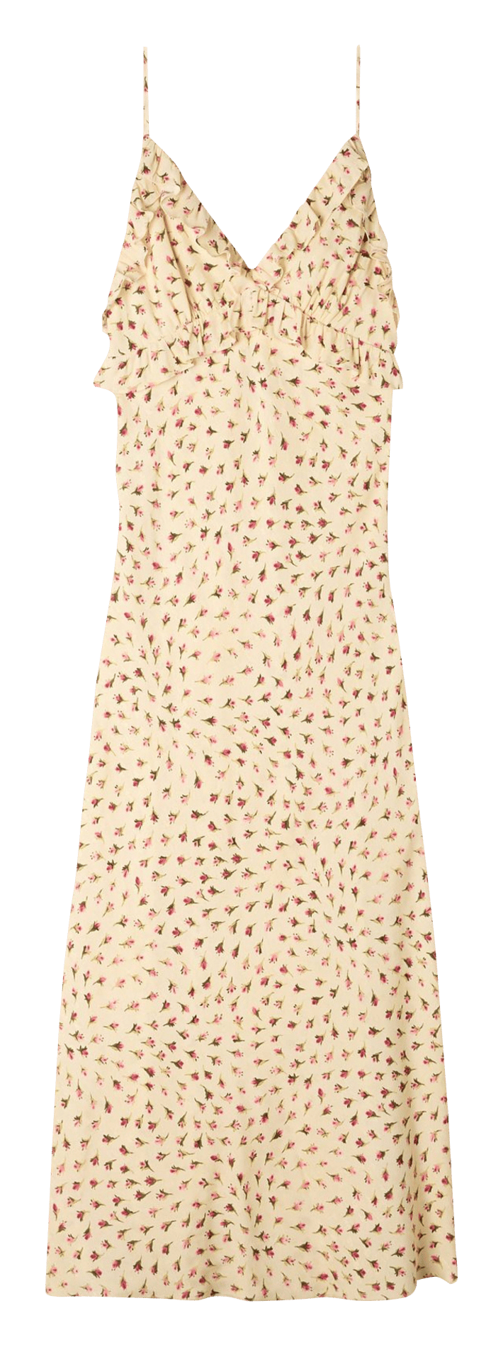 Halflange jurk met print SANDRO Beige