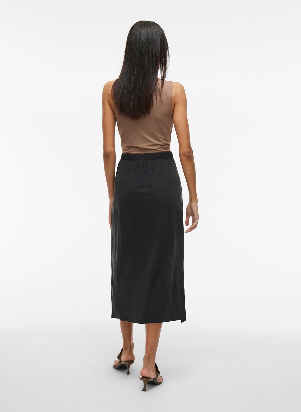 Midi skirt with split VILA Black