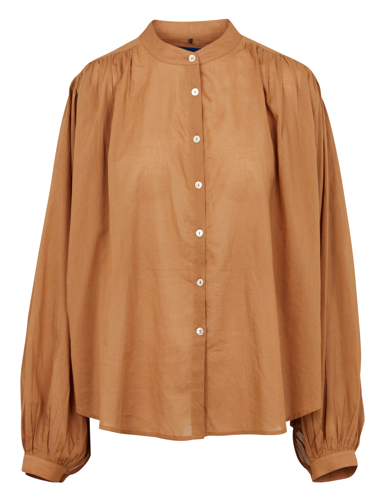 Cotton shirt MES DEMOISELLES Brown