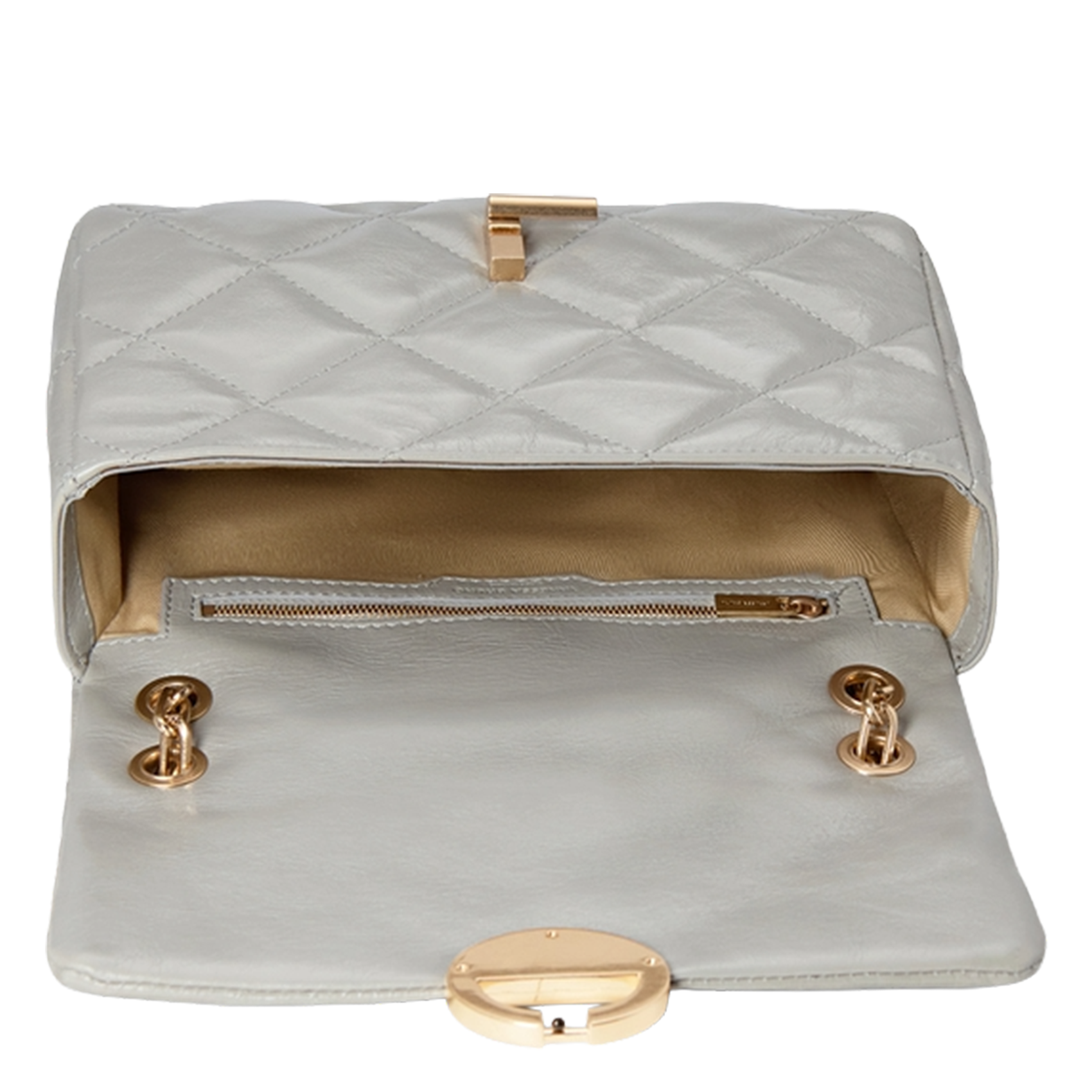 Sac bandoulière en cuir Gris