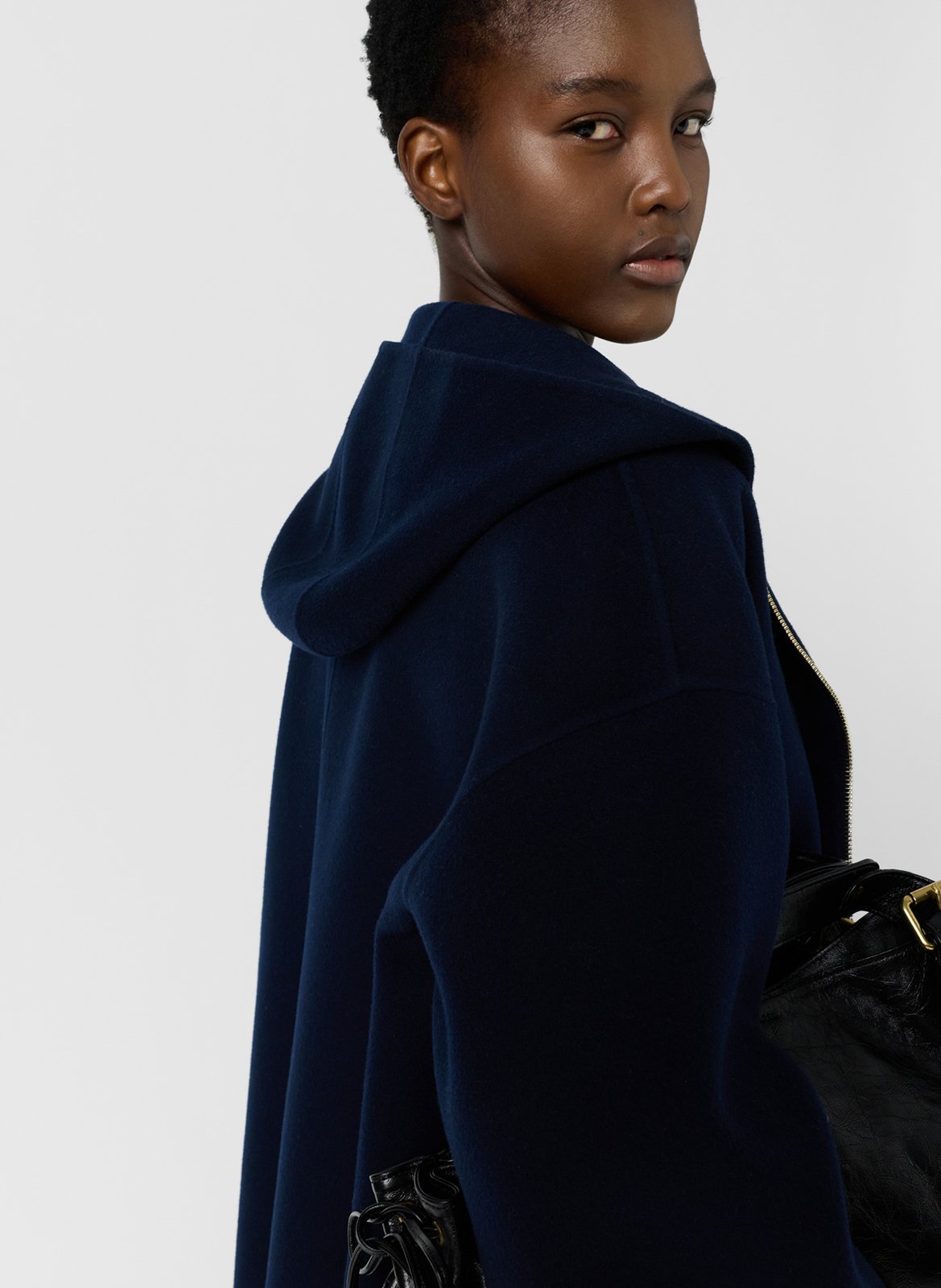 Weiter Wollumhangmantel GERARD DAREL Blau