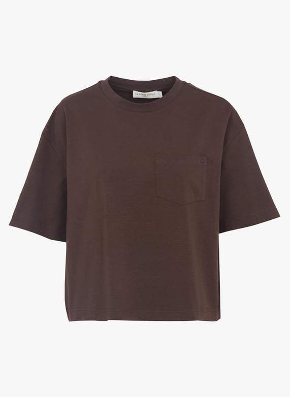 Oversize boxy rundhalsausschnitt t-Shirt aus baumwollmischung Oversize boxy rundhalsausschnitt t-Shirt aus baumwollmischung