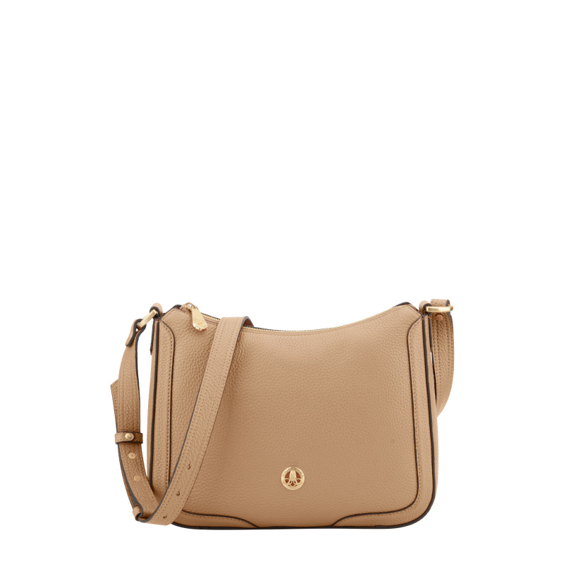 Crossbody bag in cowhide leather POURCHET