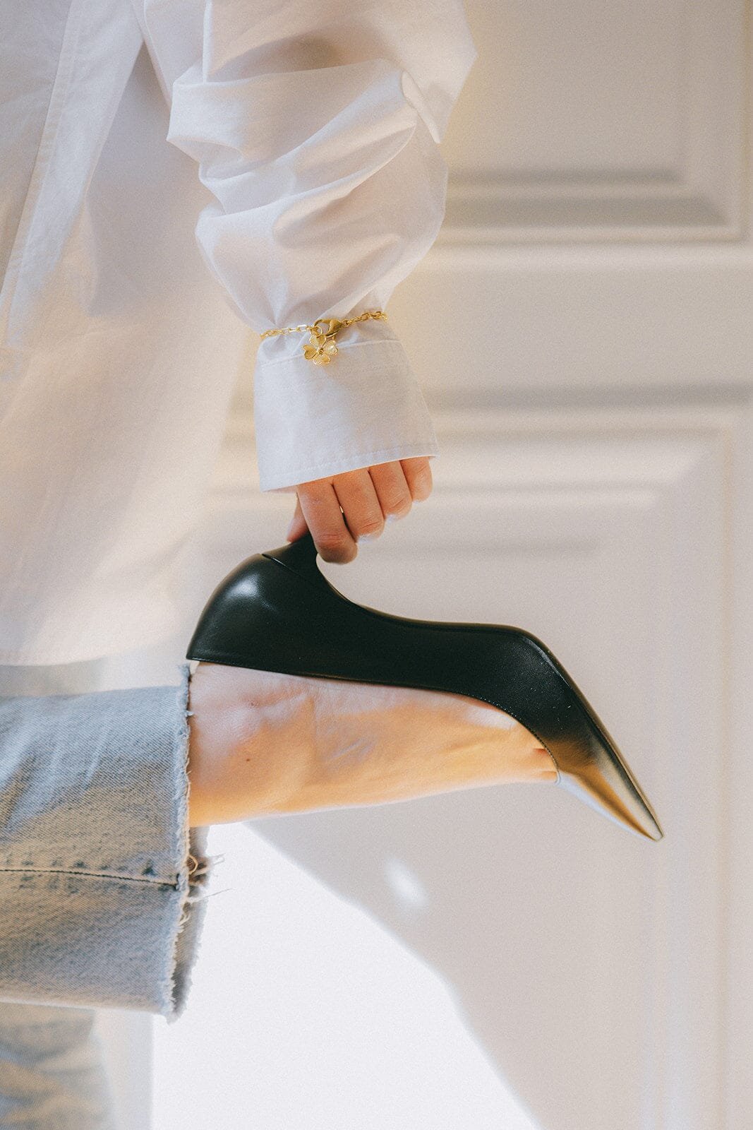 Maxi gold-plated clover bracelet Golden