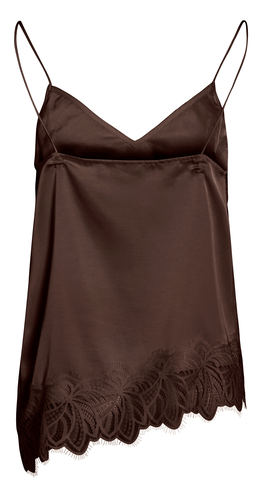 Lace Strap Top VILA Brown