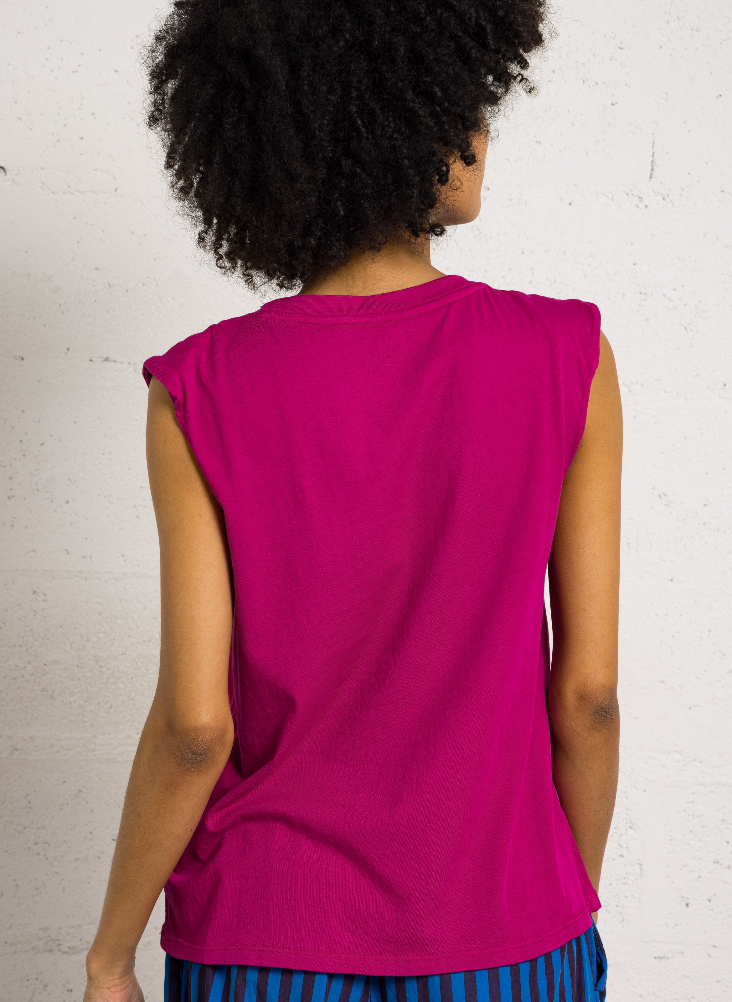 Débardeur col rond en coton bio LEON & HARPER Rose