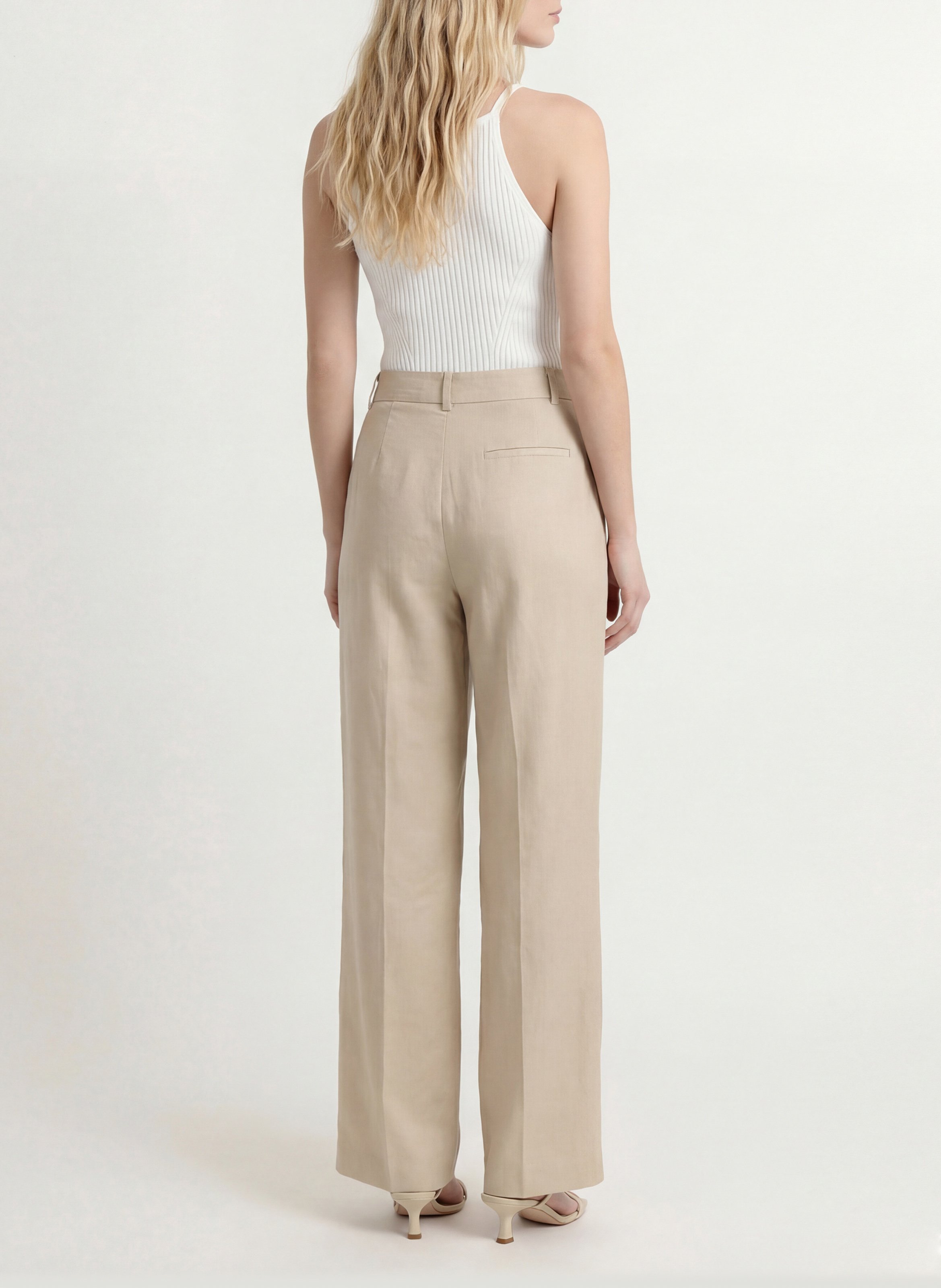 Wijde broek KOOKAI Beige