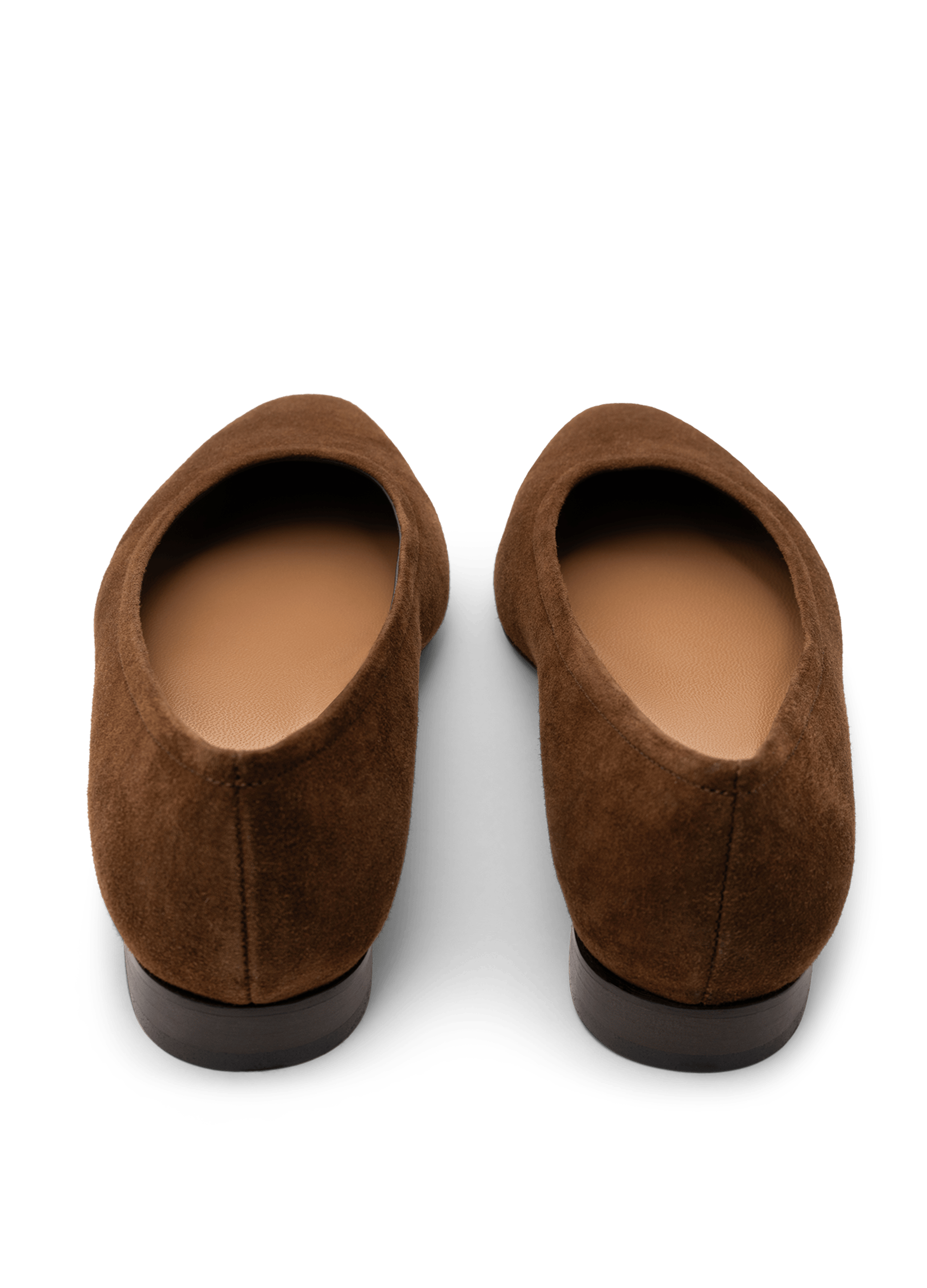 Date suede leather ballet flats PARALLELE PARIS Brown