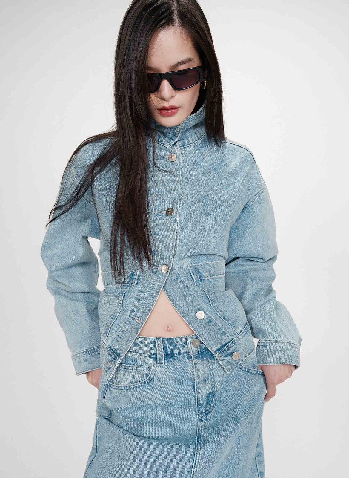 Boxy denim jacket GRACE ET MILA