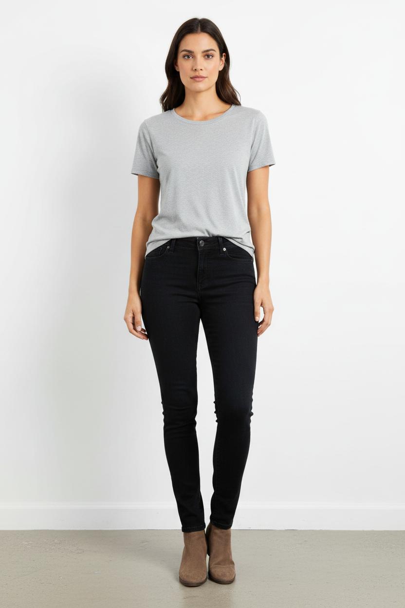 Cropped slim jeans with studs LEVI'S - Seconde main Blue