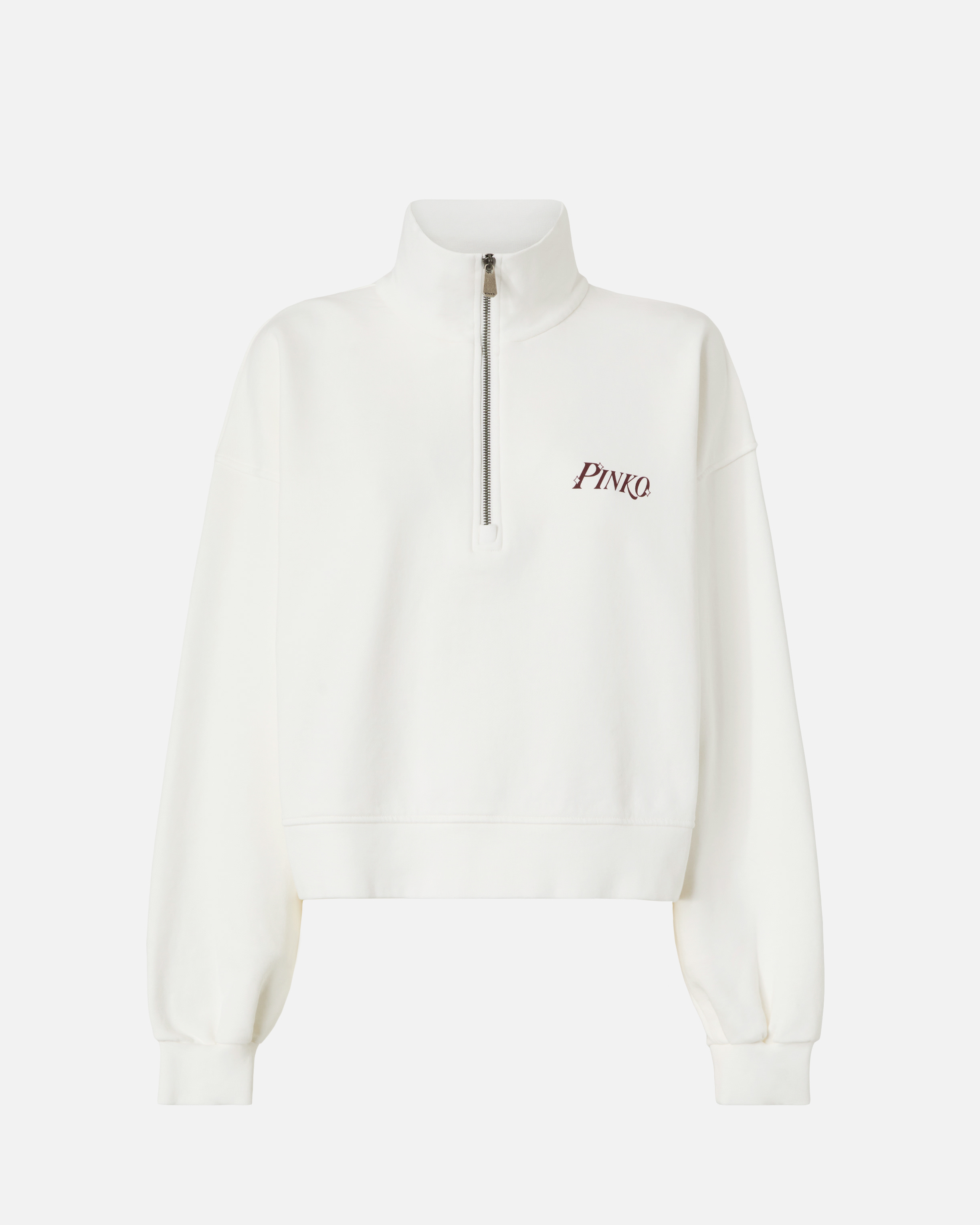 Sweat-shirt avec imprimé cœur et pinkotini PINKO Blanc