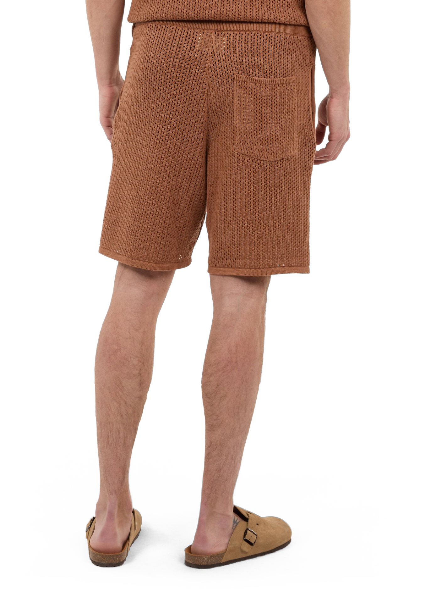 Straight cotton shorts SAISON 1865 Brown