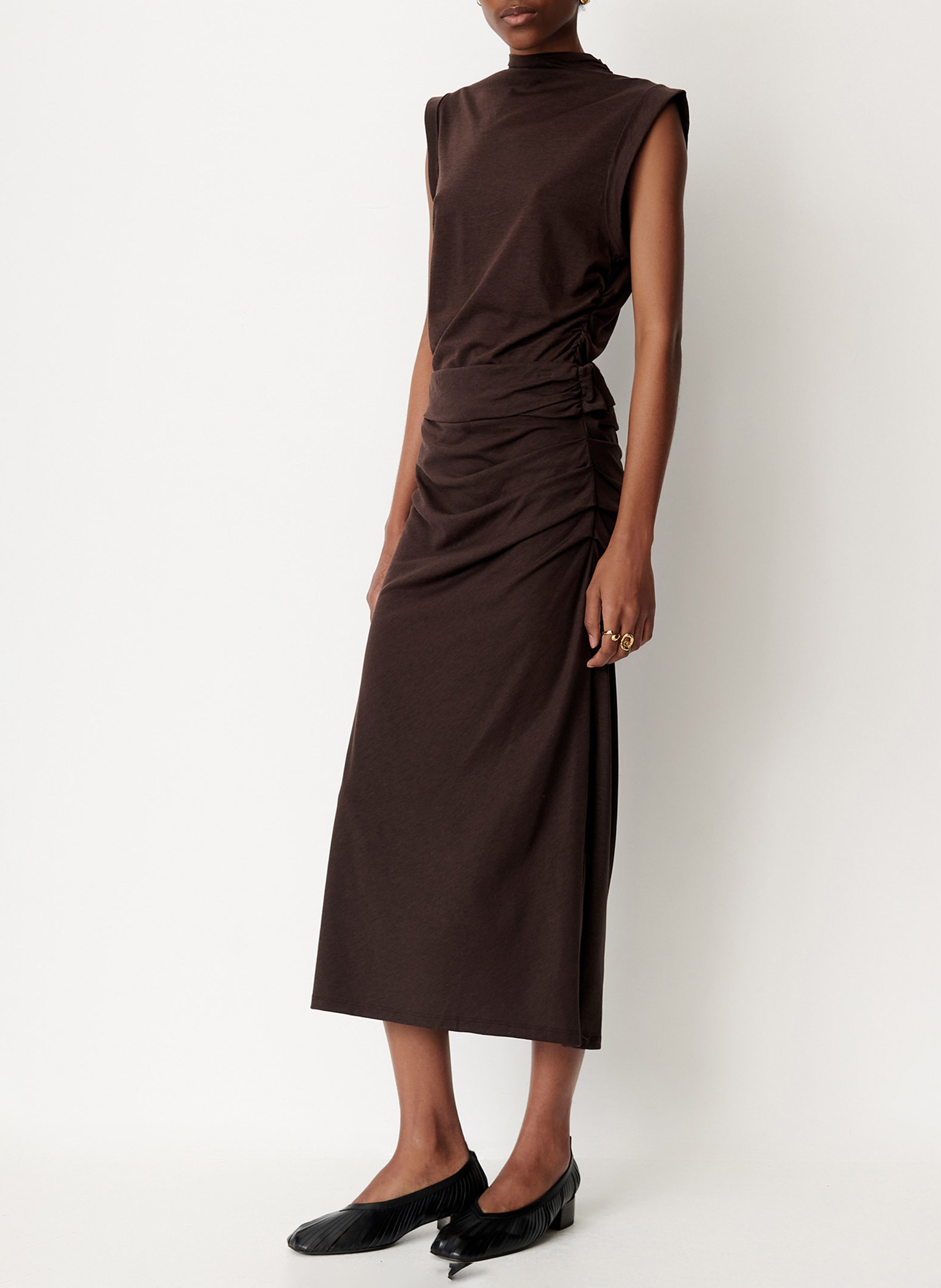 Halflange, straight-fit rok SESSUN Bruin