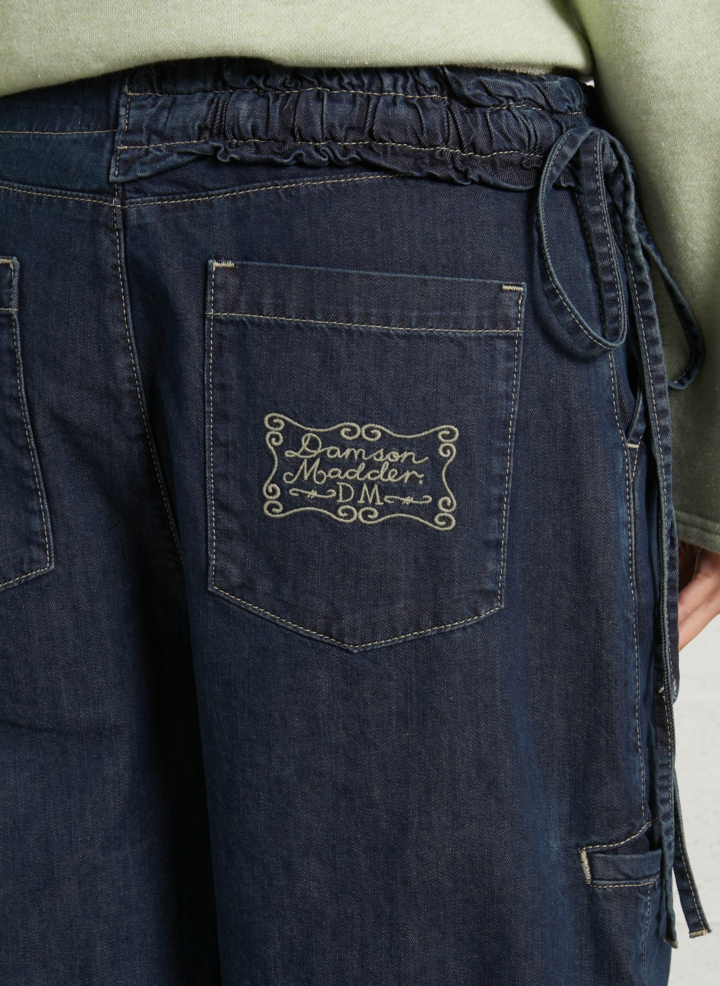 Jean large en coton bio DAMSON MADDER Bleu