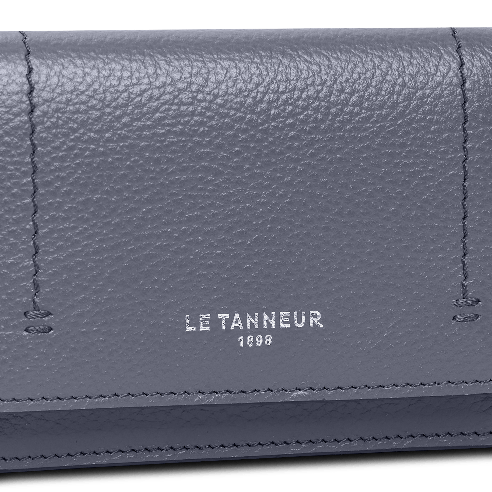 Porte-cartes en cuir de vachette  LE TANNEUR Bleu