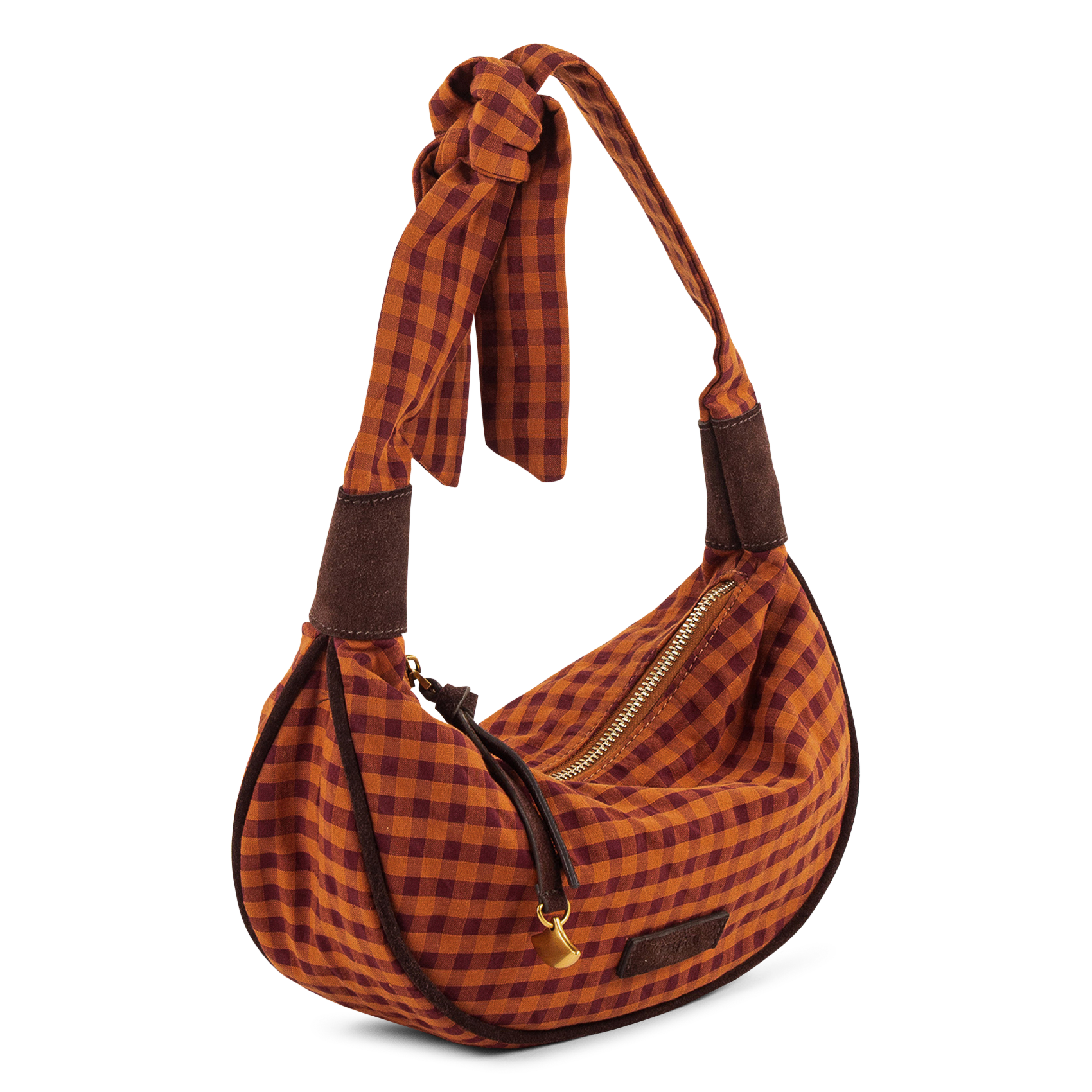 Bolso de hombro de algodón mezclado SESSUN Rojo