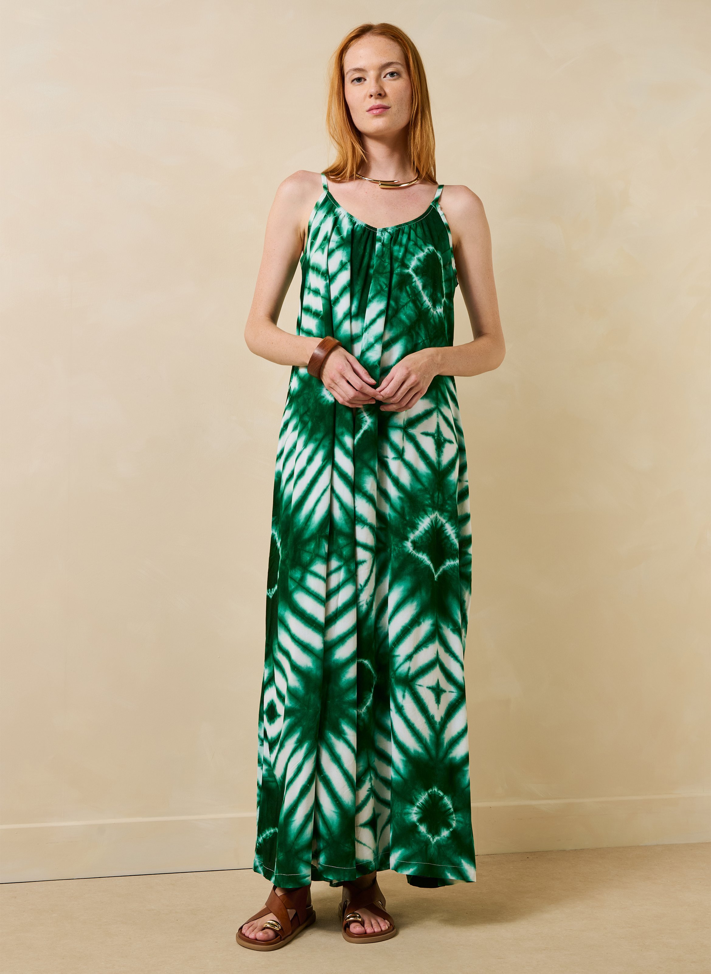 Long printed dress LA FEE MARABOUTEE