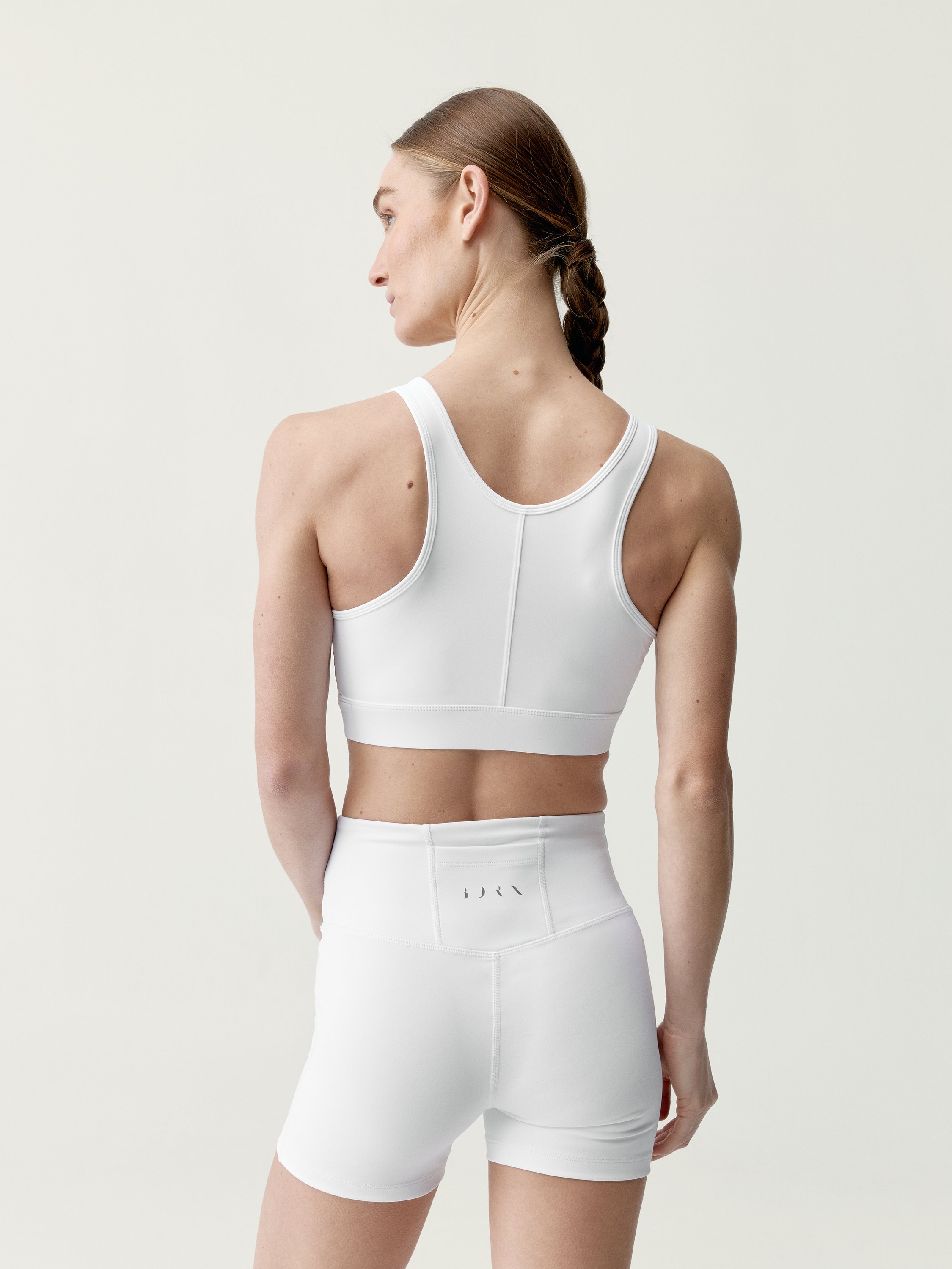 Sports bra medium support performance BORN White