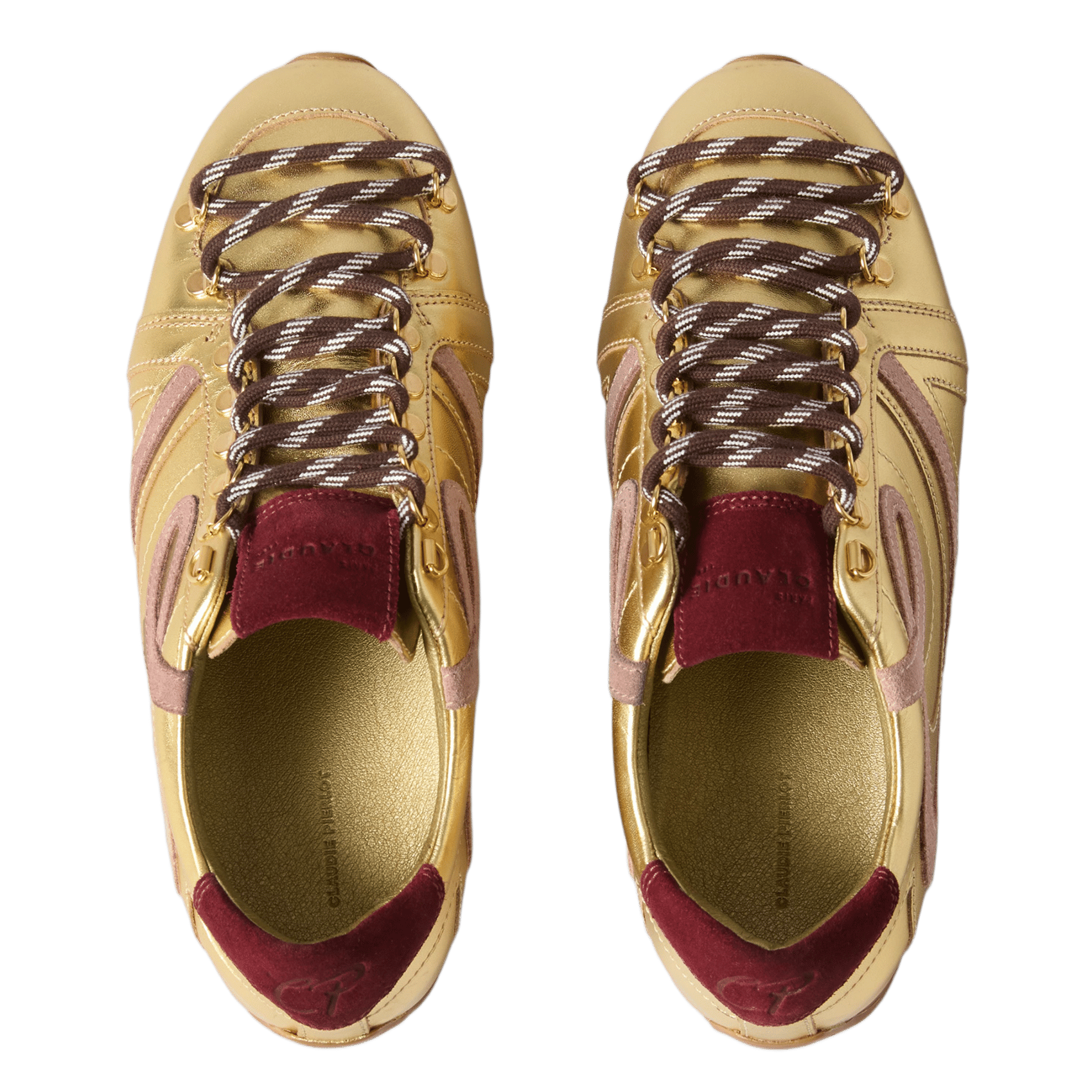 Low metallic sneakers CLAUDIE PIERLOT Golden