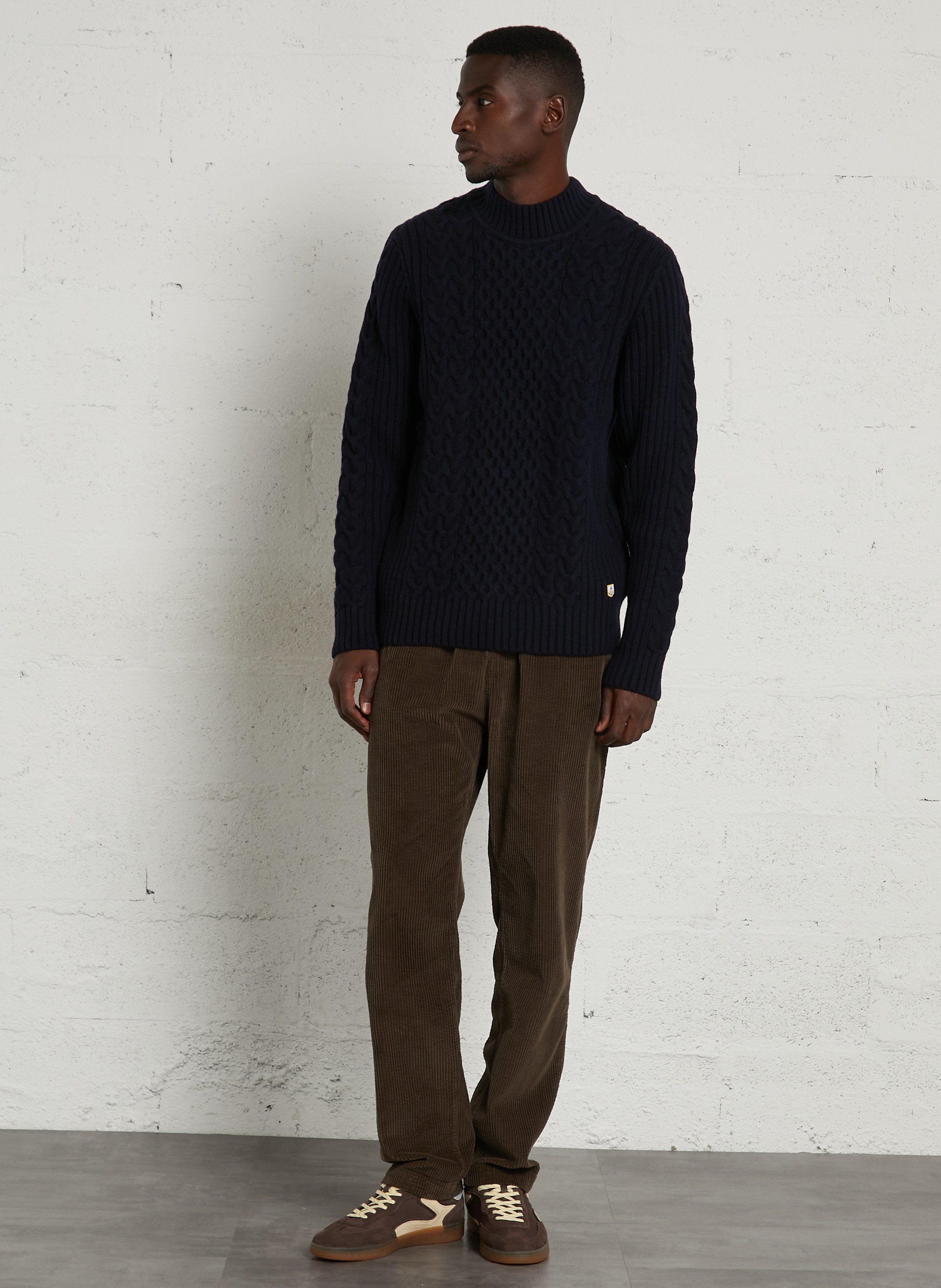 Straight wool-blend sweater ARMOR LUX Blue