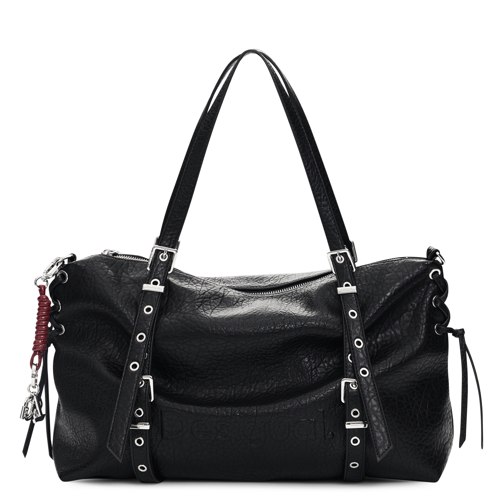 Leather-effect tote bag DESIGUAL Black