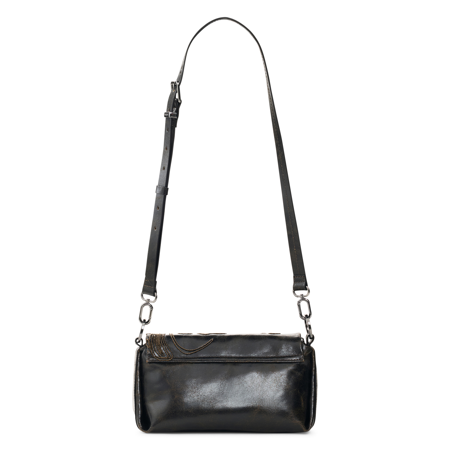 Bestickte Schultertasche DESIGUAL Braun