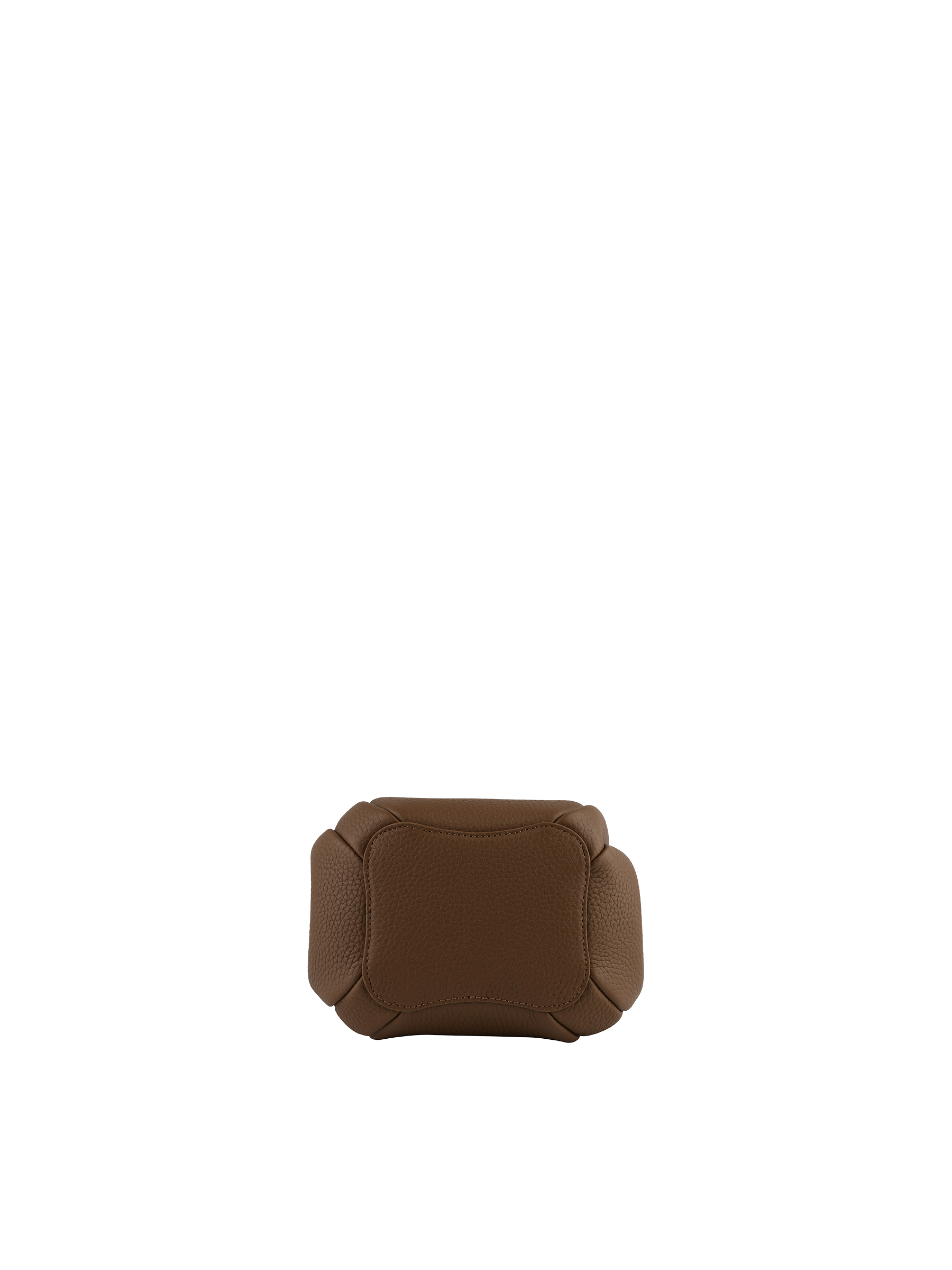 Calfskin leather handbag POURCHET Beige