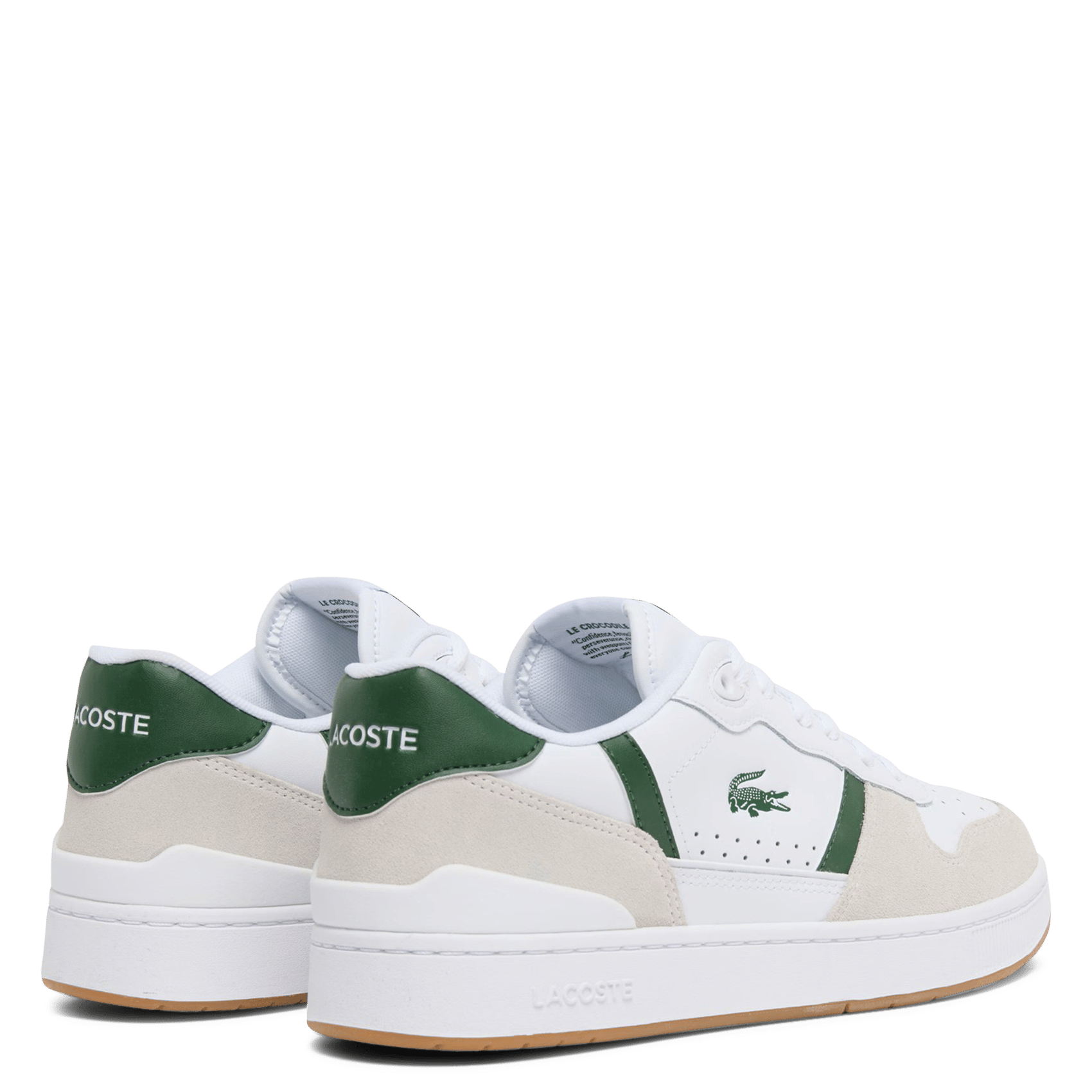 Lage, leren sneakers LACOSTE Wit