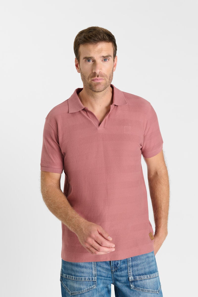 Shirt-collar polo shirt LE TEMPS DES CERISES Pink