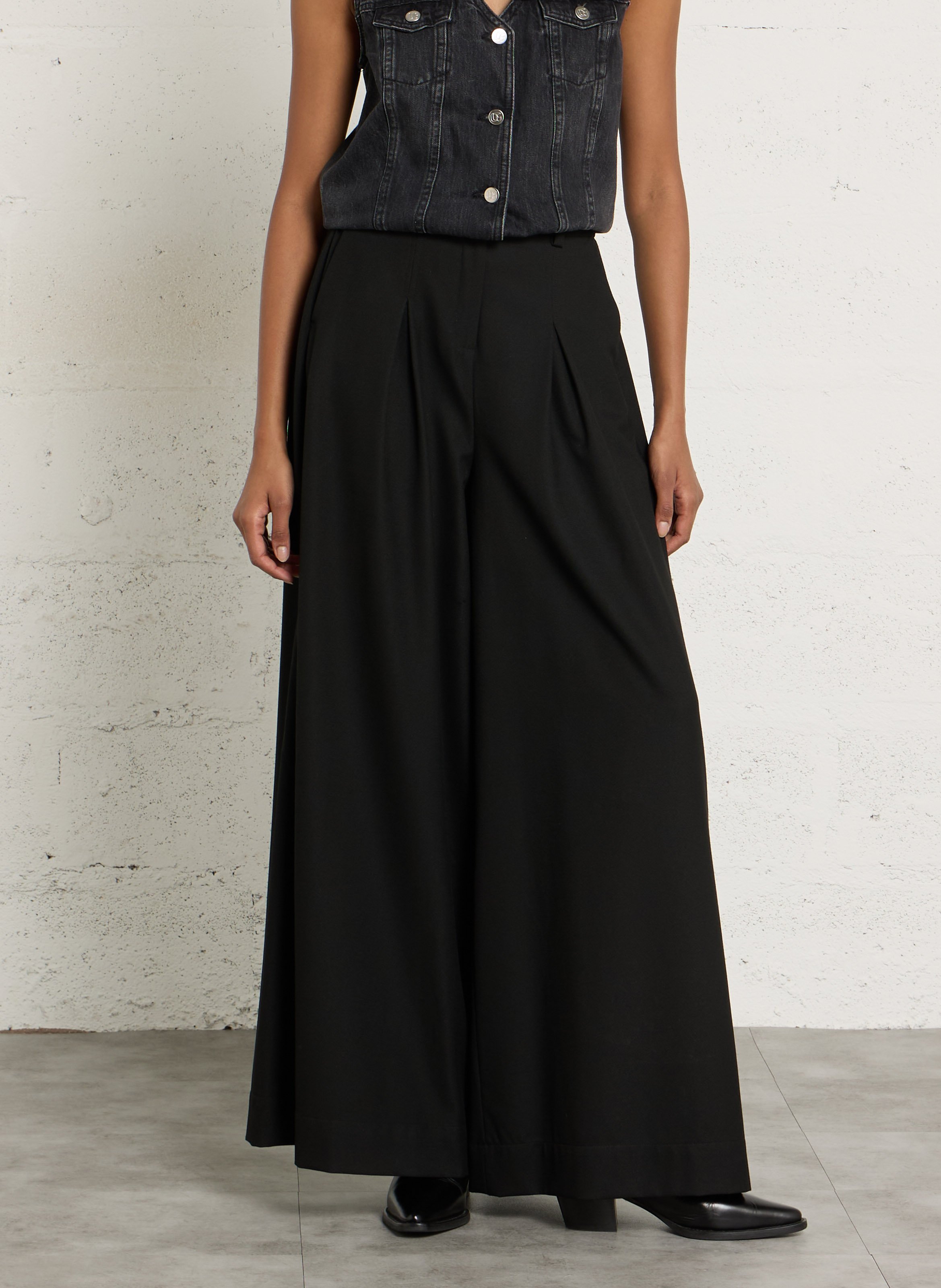 Wide-leg pants MAISON 123 Black