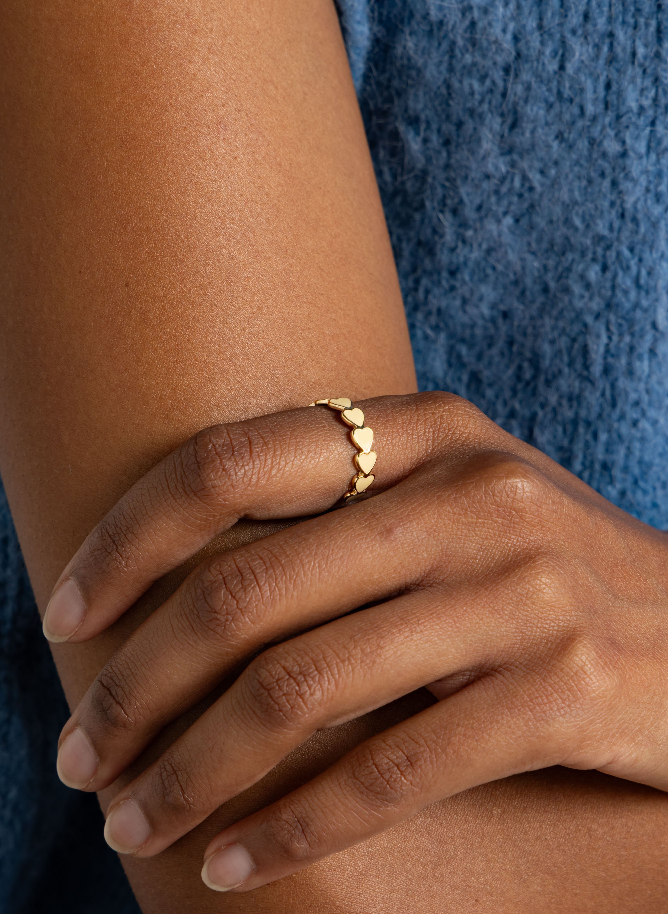 Ring van messing Atlantide FEEKA Beige