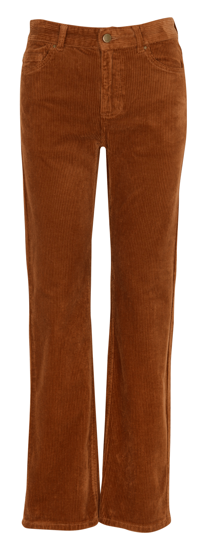 Gerade geschnittene Cordhose aus Baumwoll-Mix MAISON 123 Braun