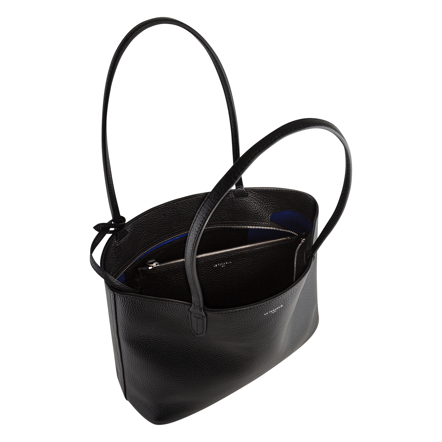Cabas en cuir  LE TANNEUR Noir