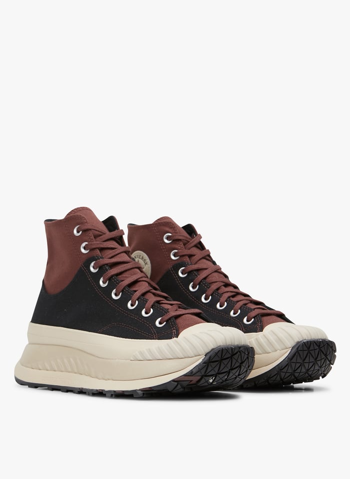 Black High top fabric trainers