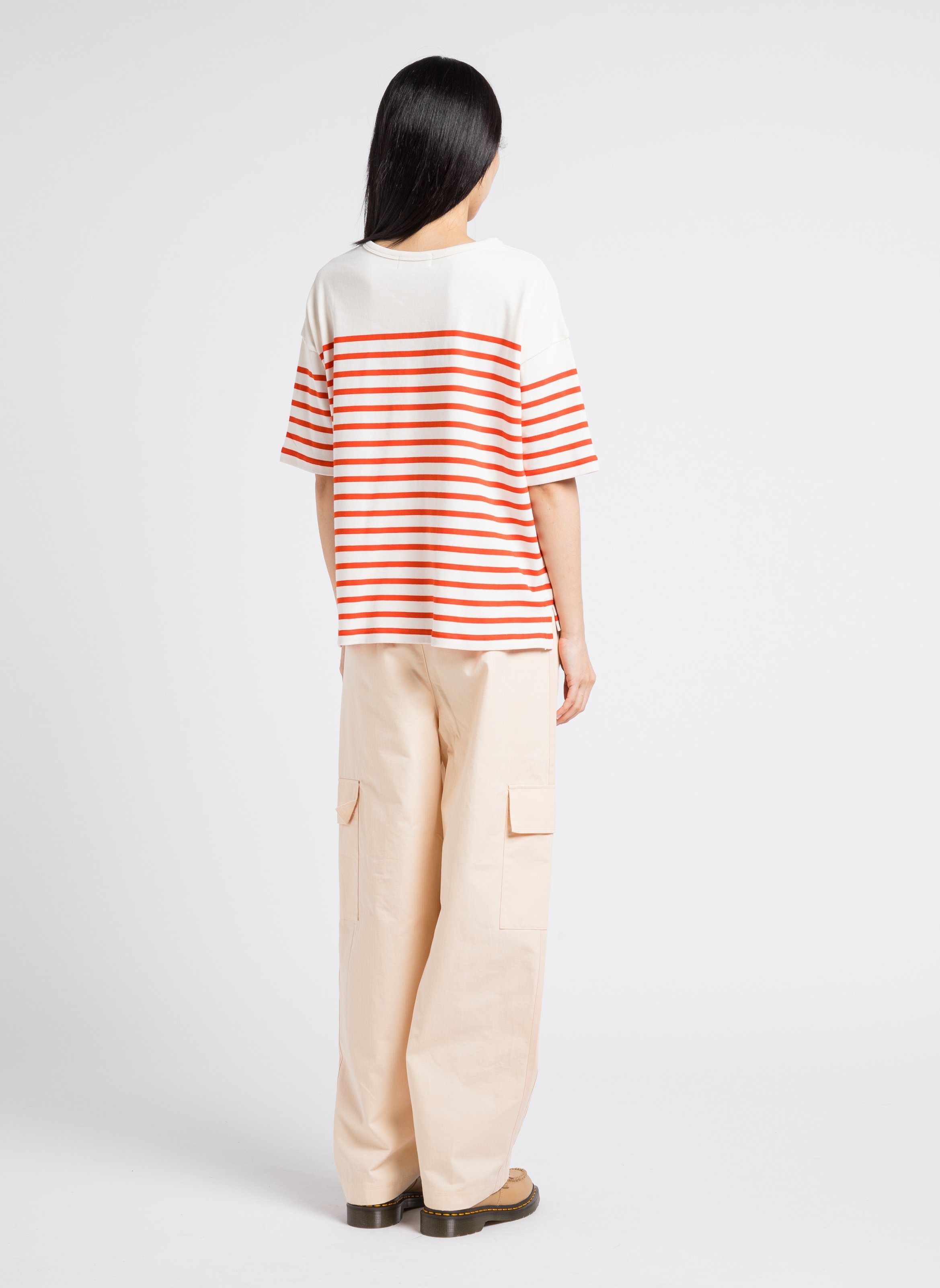 Tee-shirt ample col rond en coton bio  MAISON LABICHE Blanc