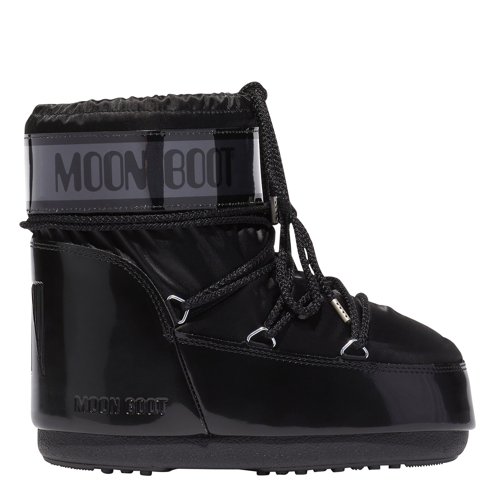 Bottines à lacets métallisées MOON BOOT Noir