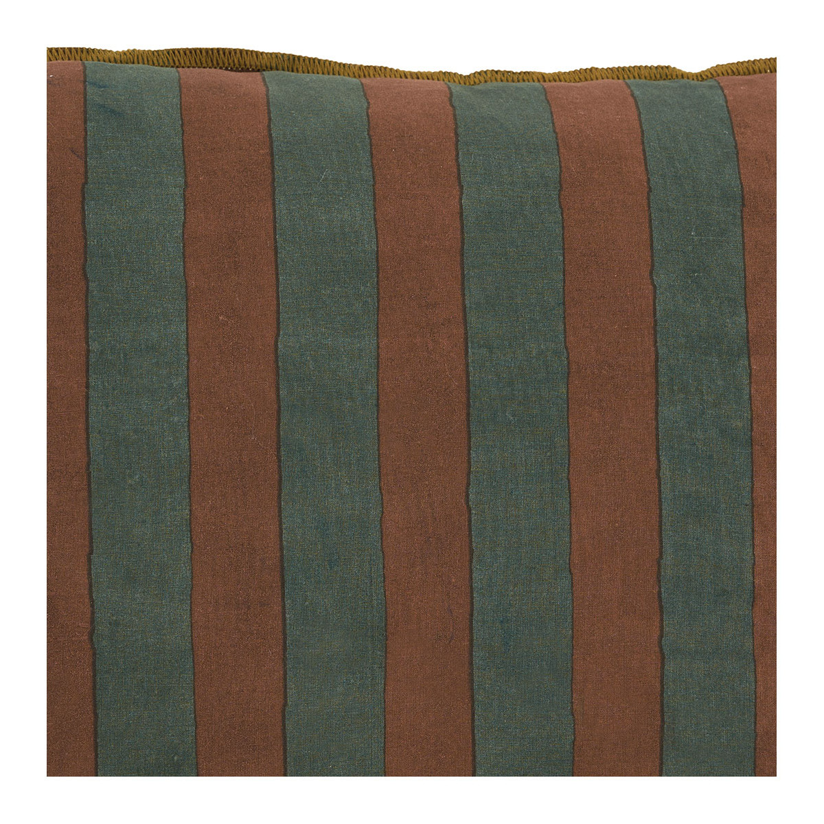 Housse de coussin coton BLANC D'IVOIRE Bleu