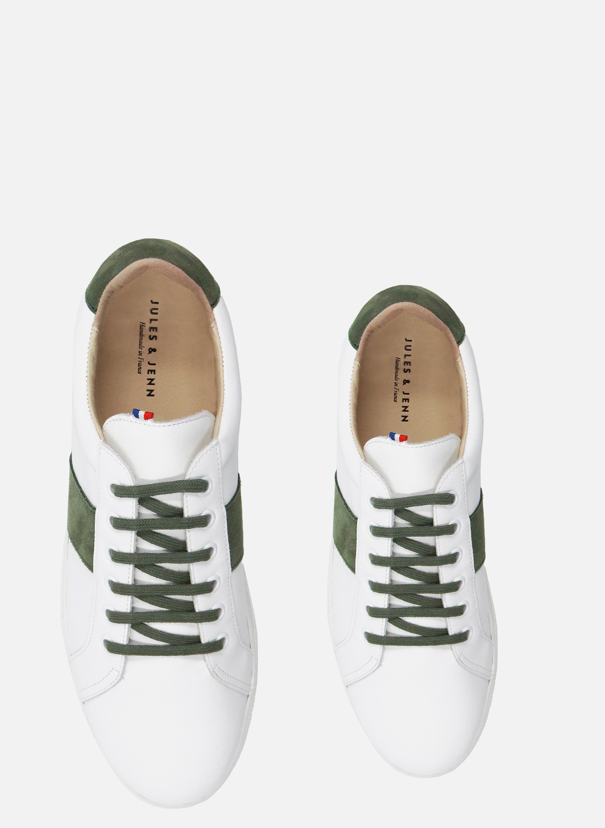 Leather French-made sneakers JULES & JENN White