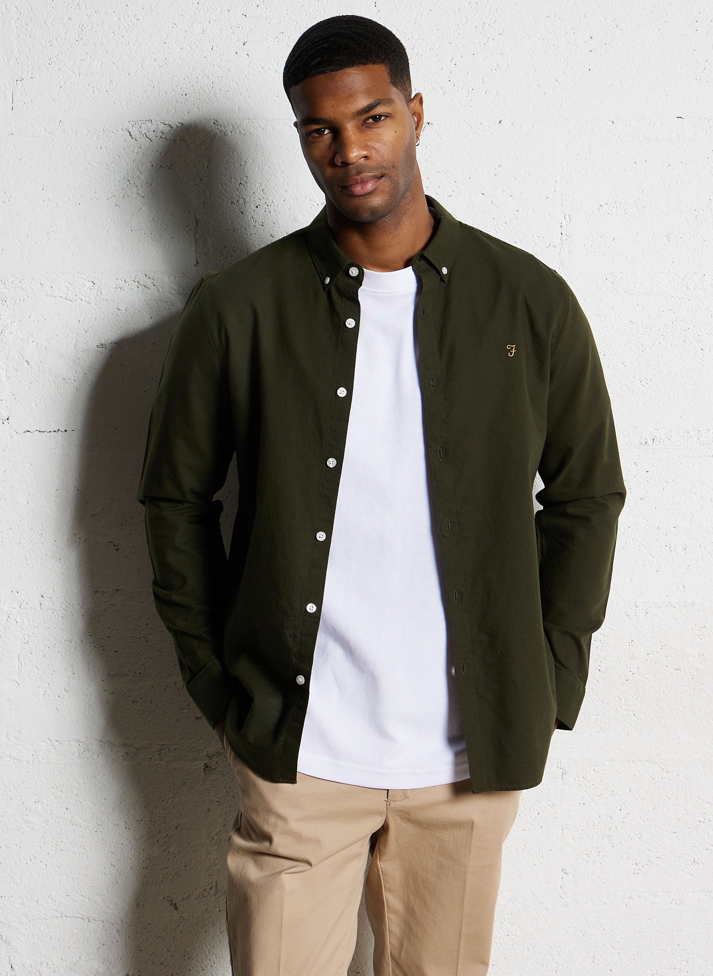 Chemise slim-fit en coton biologique FARAH