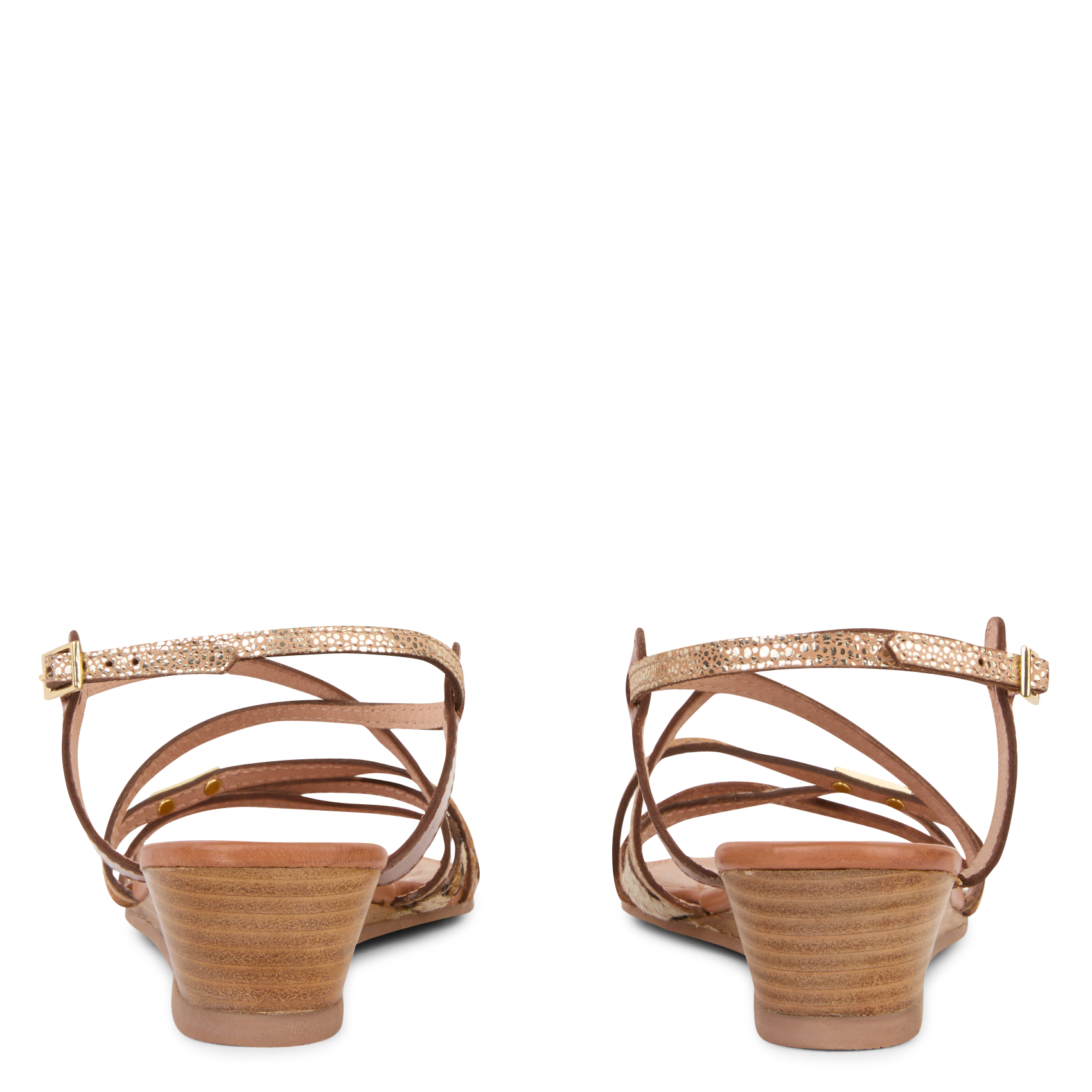 Sandales à talons en cuir LES TROPEZIENNES PAR M.BELARBI Marron