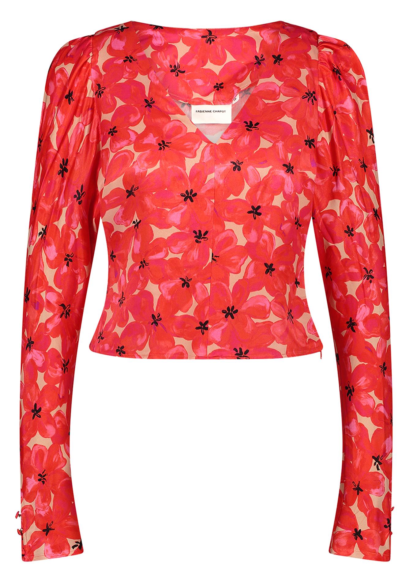 Printed straight top  FABIENNE CHAPOT Multicolored