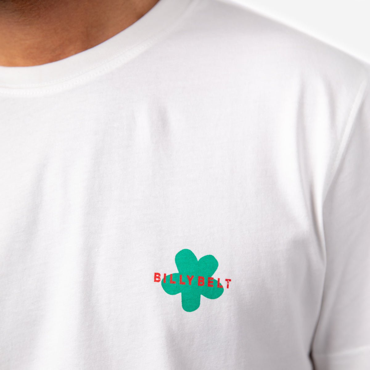 Organic cotton vintage T-shirt BILLYBELT White